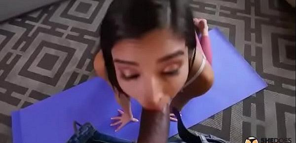  Tight Yoga Pants Anal Fuck With Petite Latina Emily Willis | SheDoesAnal Full Video |